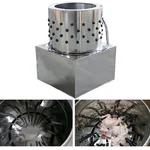 Made in India Commercial Chicken Feather Plucking/Cleaning Machine, 10 Birds, Without Motor